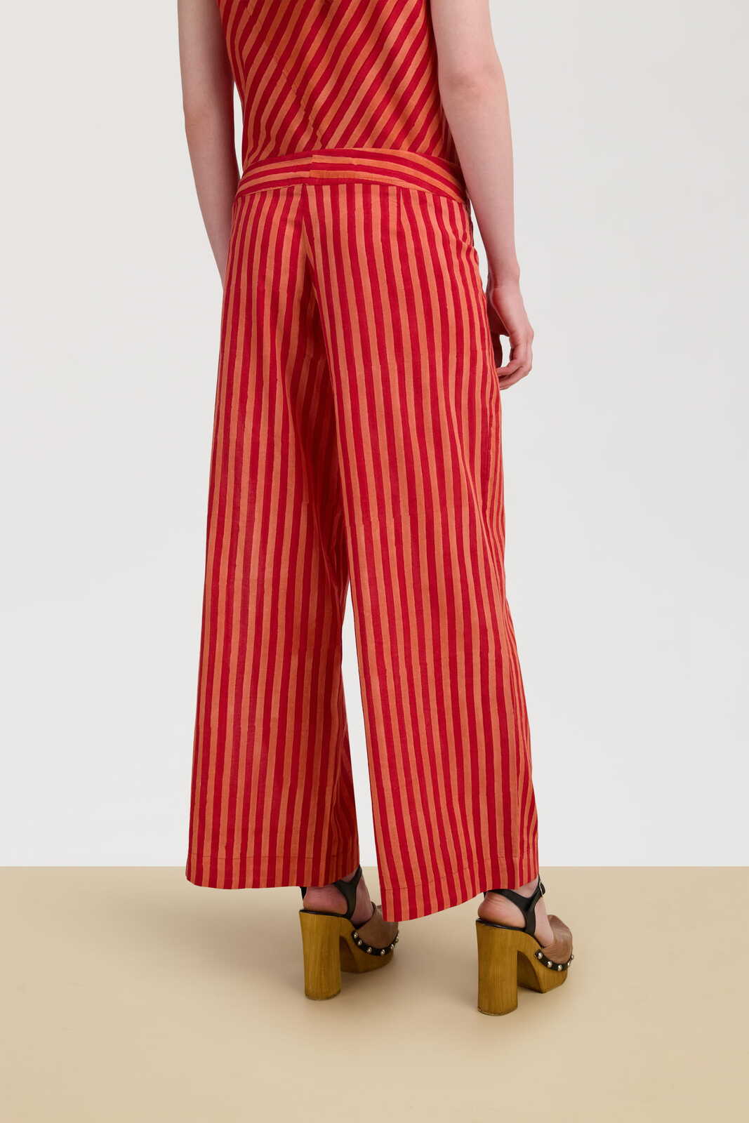cabana pant--mini stripes red