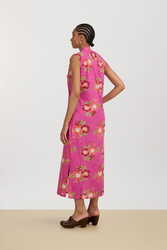 eve kaftan--dandelion fuxia