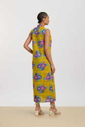 eve kaftan--dandelion green gold