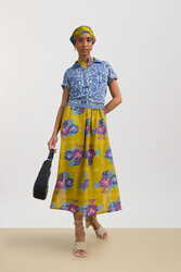 eve kaftan--dandelion green gold