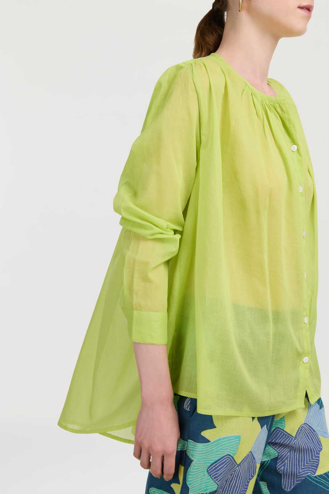 ginger shirt--lemon yellow