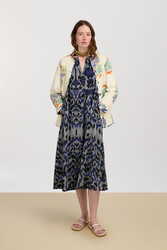 abito khubani--kasuri damask black