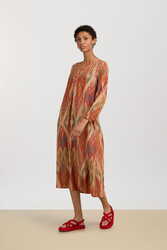 abito khubani--kitila flame orange