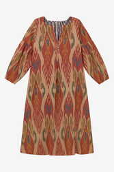 abito khubani--kitila flame orange