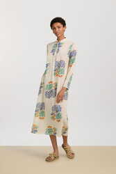 long kurta positano--flower plumbago