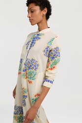 long kurta positano--flower plumbago