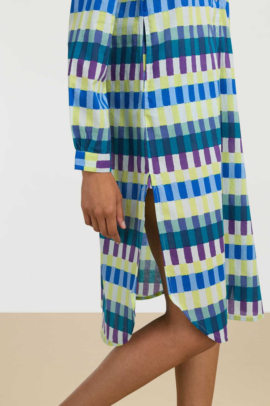 nico shemeez--kusama checkdark teal