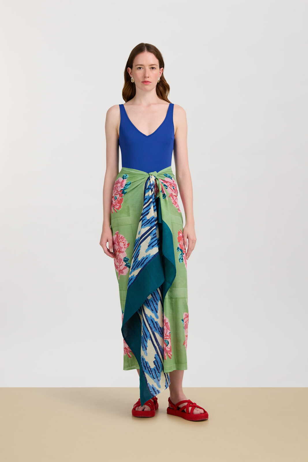 sarong--nina's rose mint