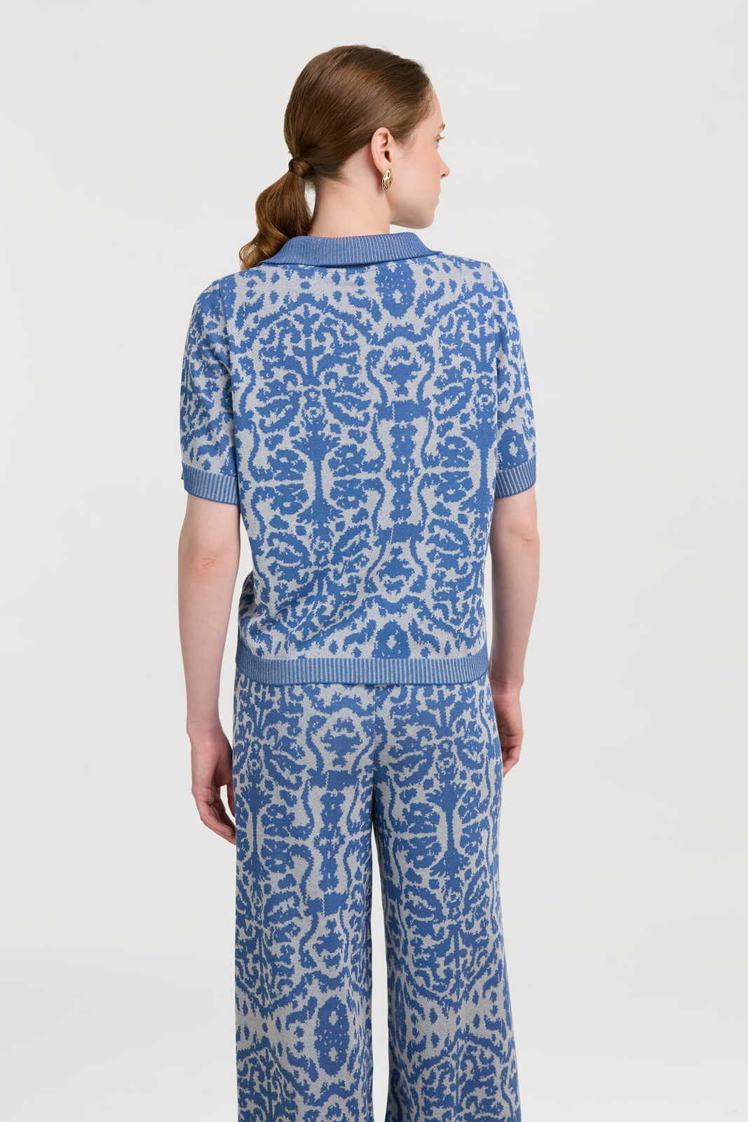 polo shirt--damask design sugar