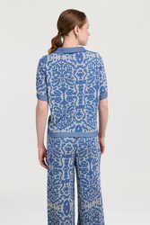 polo shirt--damask design sugar