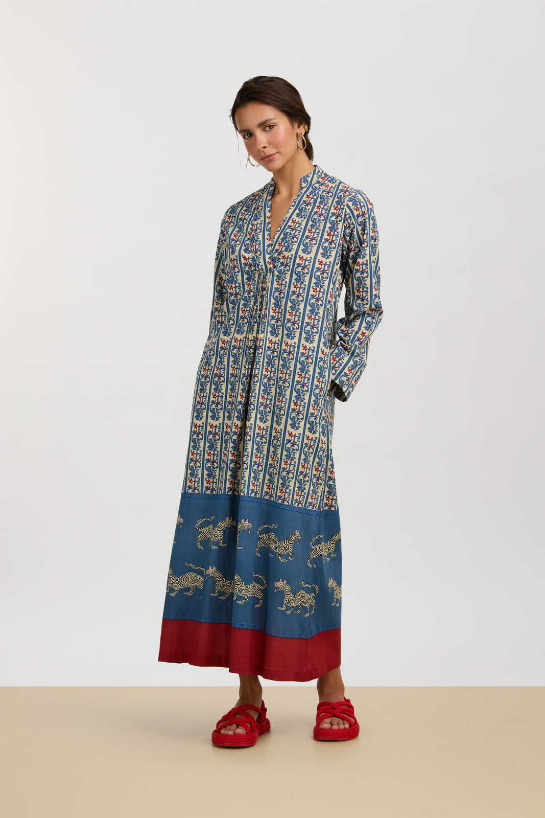 radha caftan--dragon tiger ivory