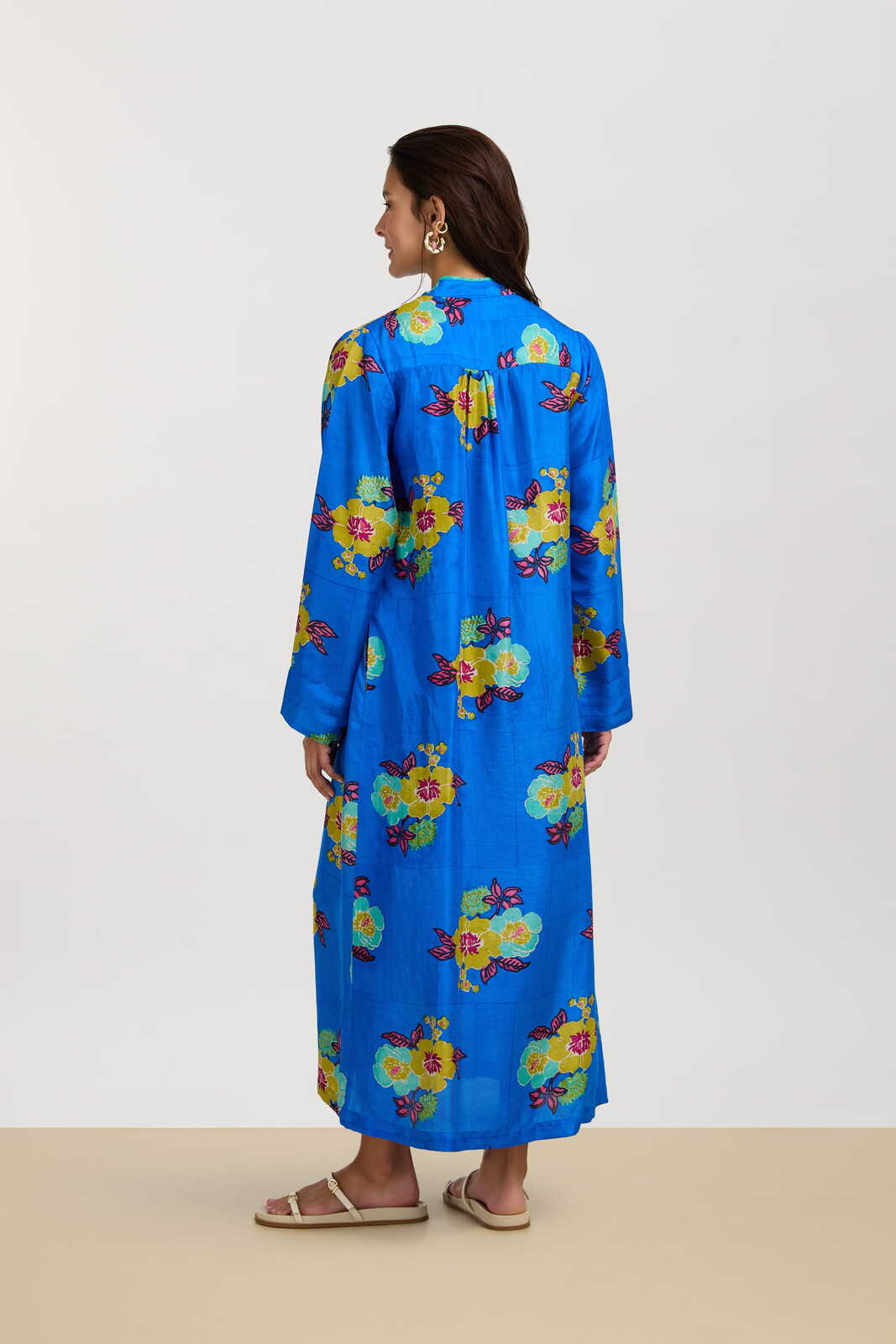 radha caftan--dandelion blue