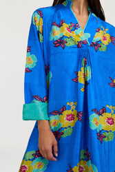 radha caftan--dandelion blue