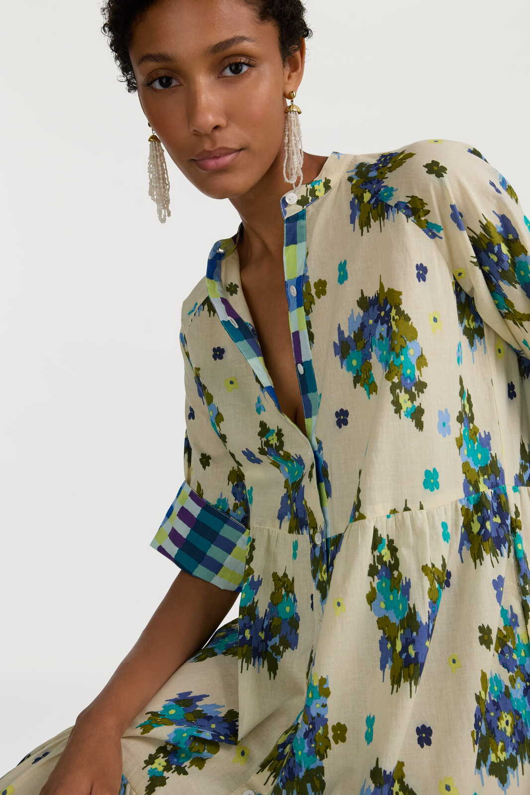 rambagh dress--ginza bouquet ivory