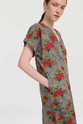 saffron caftan--kanji black