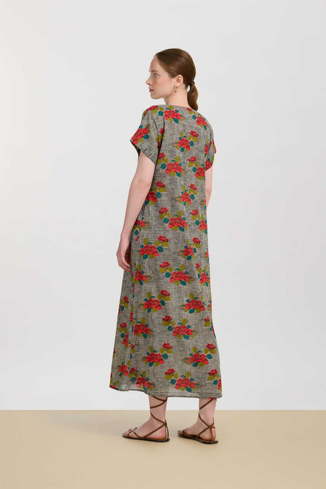 saffron caftan--kanji black