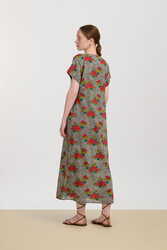 saffron caftan--kanji black