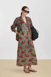 saffron caftan--kanji black