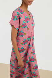 saffron caftan--kanji fuxia