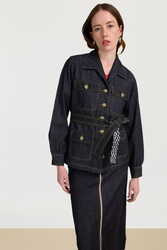 giacca saharian--denim blue