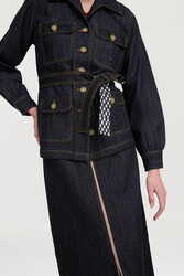 giacca saharian--denim blue