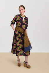 sara caftan--suiko flower black