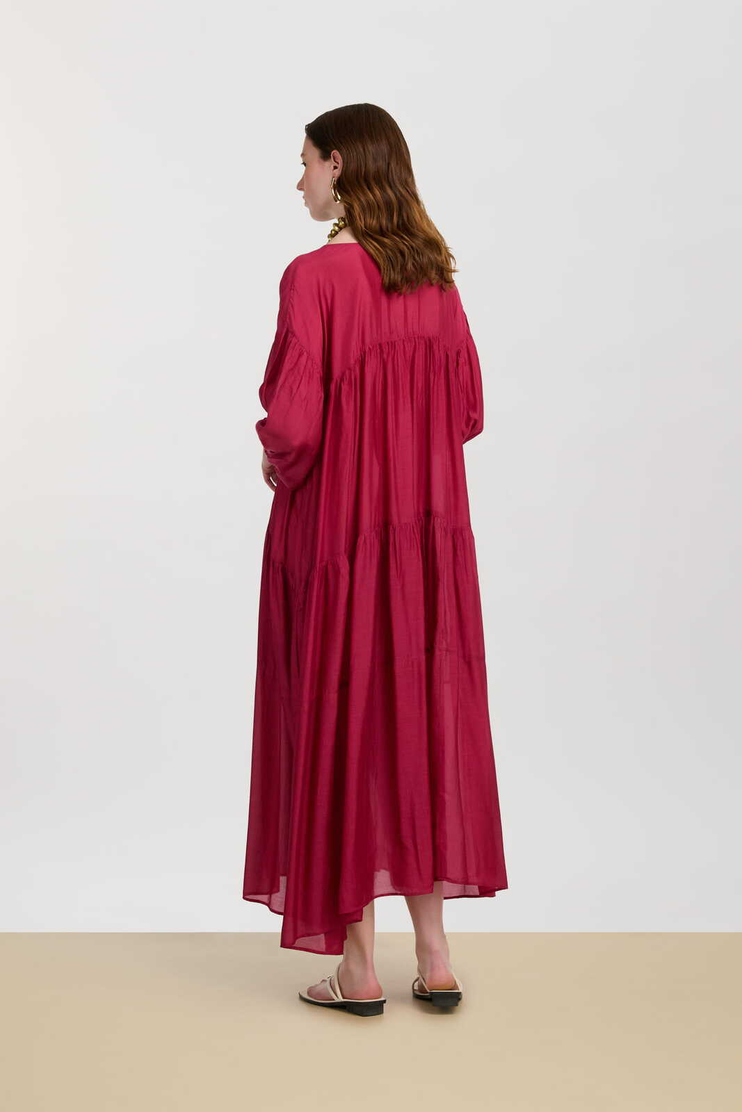 scirocco caftan--fuxia