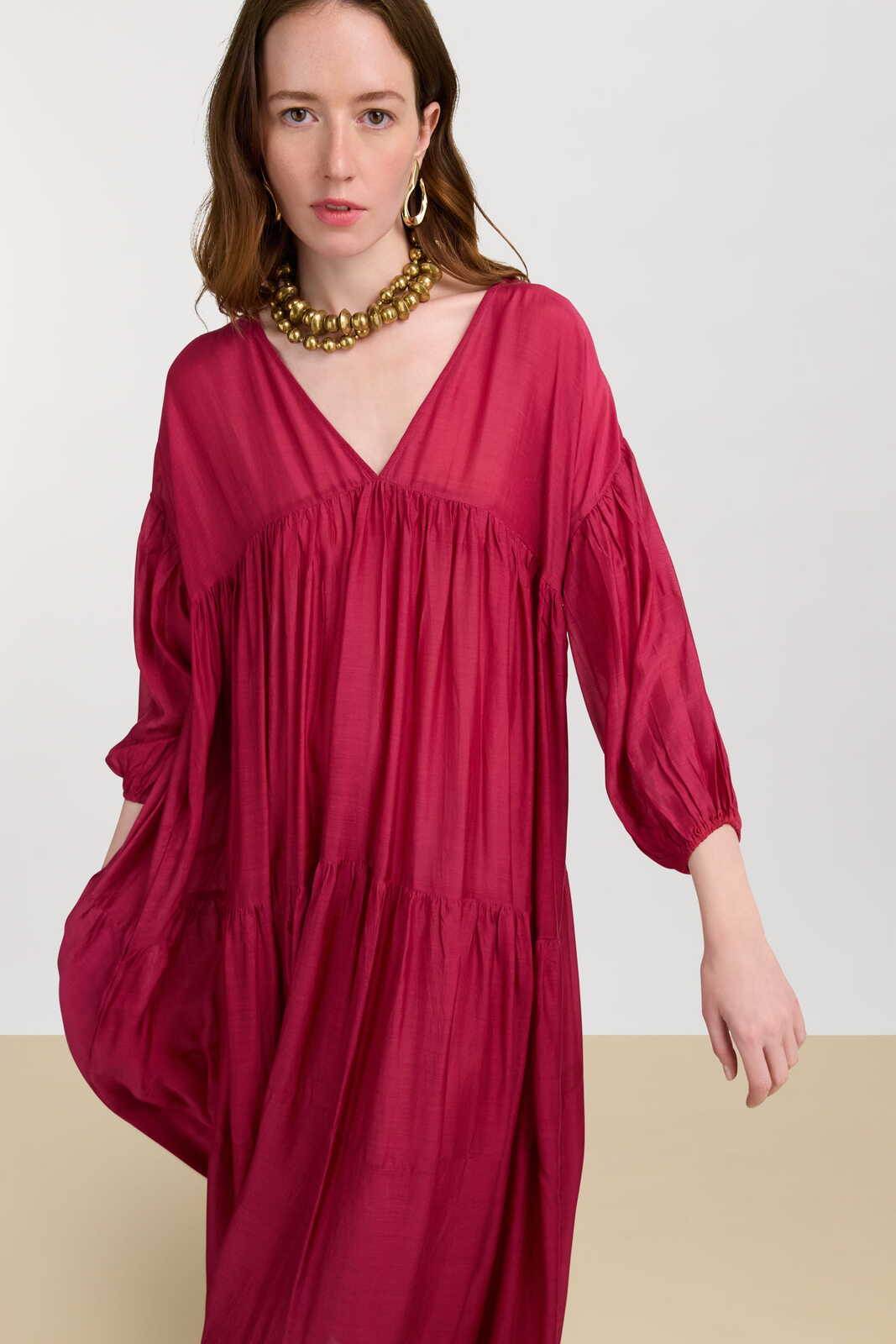scirocco caftan--fuxia