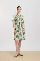 teena dress--ginza bouquet ivory