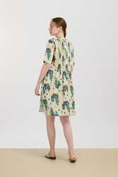 teena dress--ginza bouquet ivory