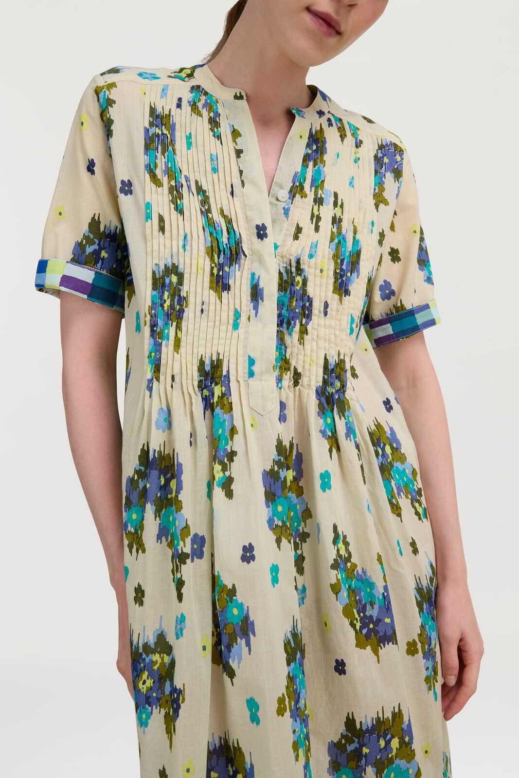 teena dress--ginza bouquet ivory