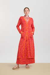 spolverino theresa--damask design orange