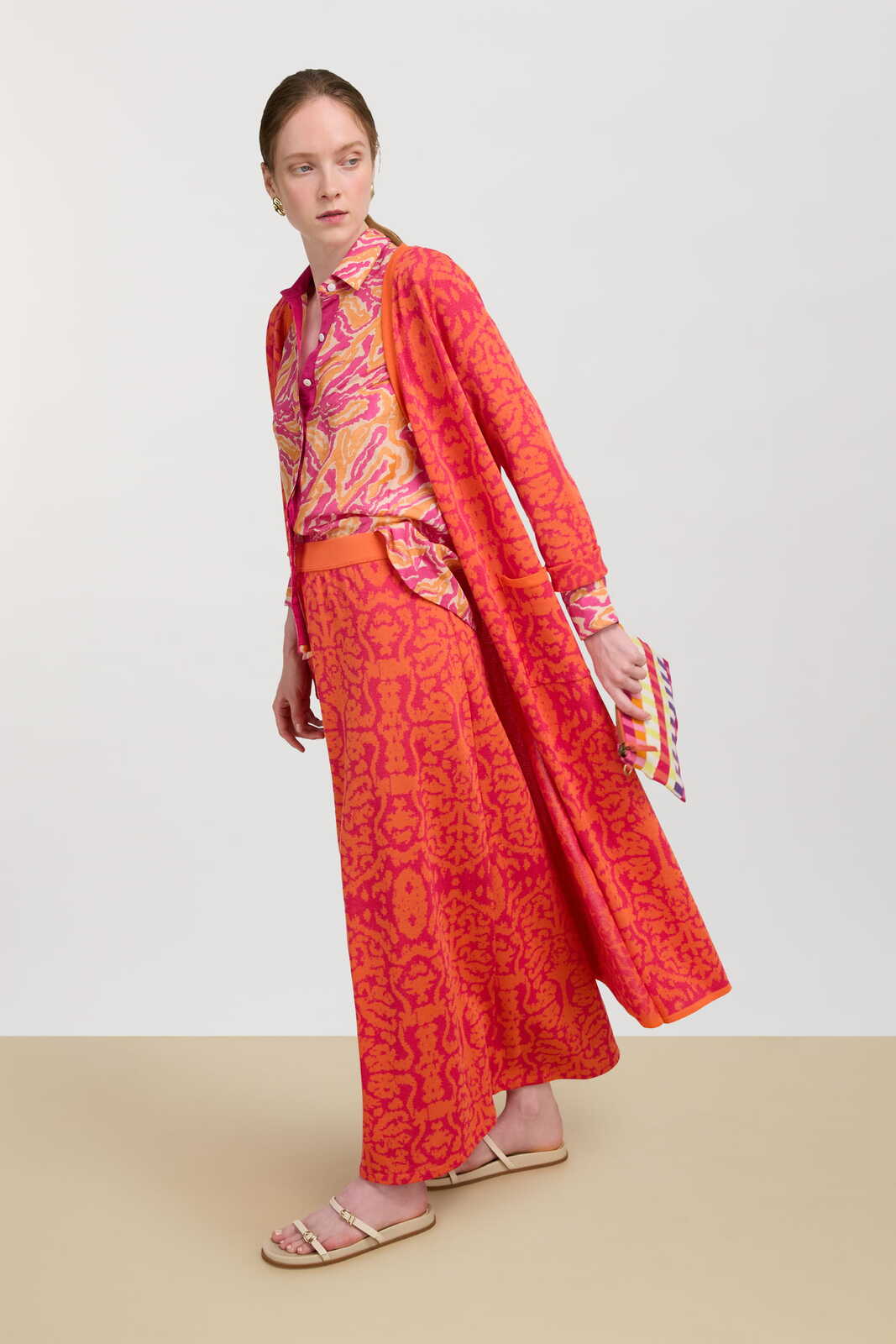 spolverino theresa--damask design orange