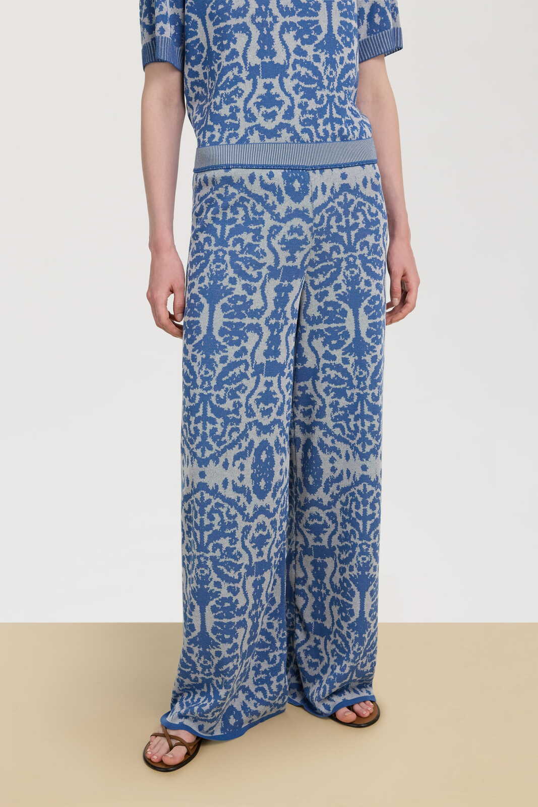 theresa pants--damask design sugar