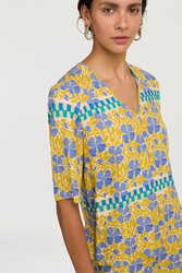 t shirt v neck--japan bounch blue