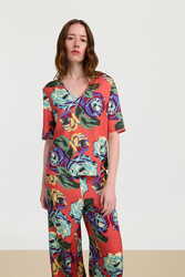 t shirt v neck--nizam old pink