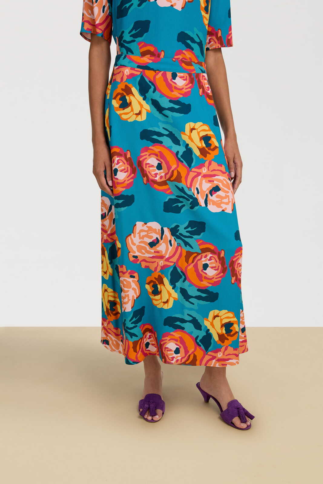 tulipano skirt--nizam teal