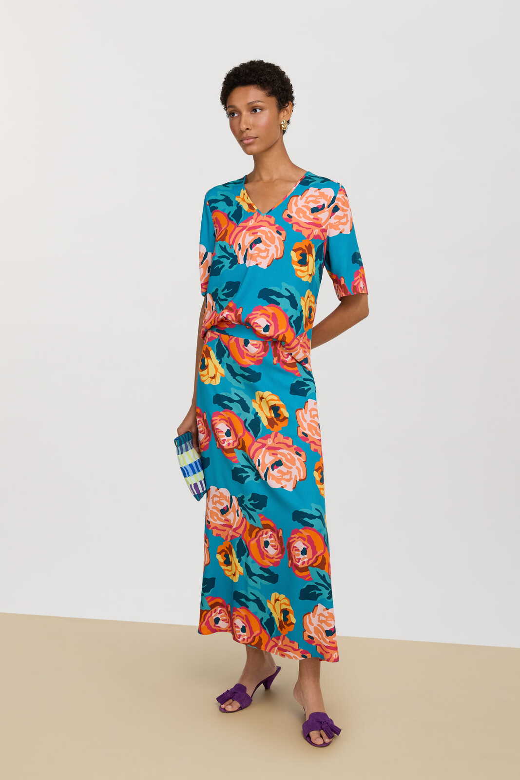 tulipano skirt--nizam teal