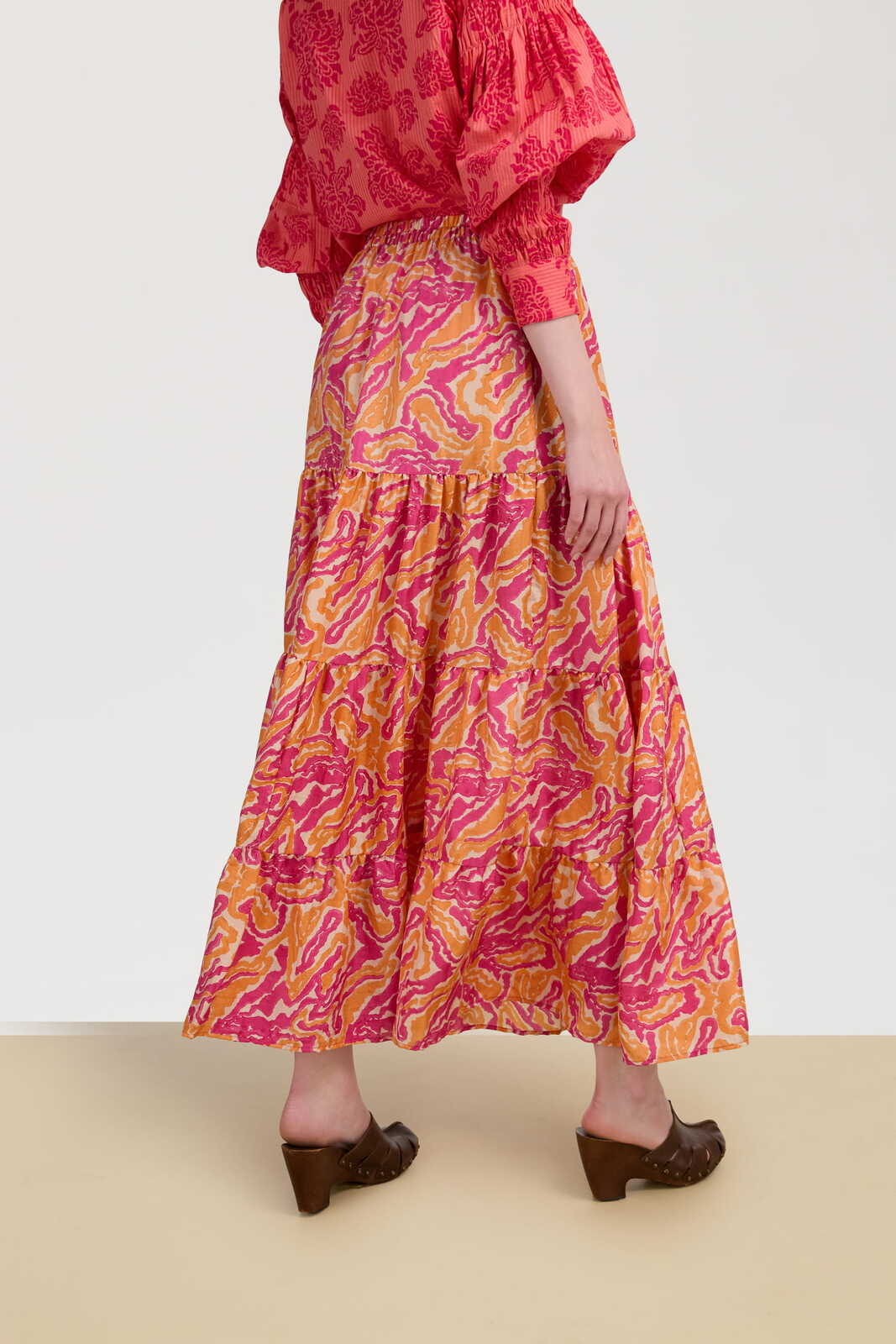 tulsi skirt--dragon cloud fuxia