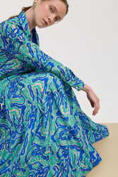 tulsi skirt--dragon cloud aqua