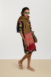 radha tunic--suiko flower black