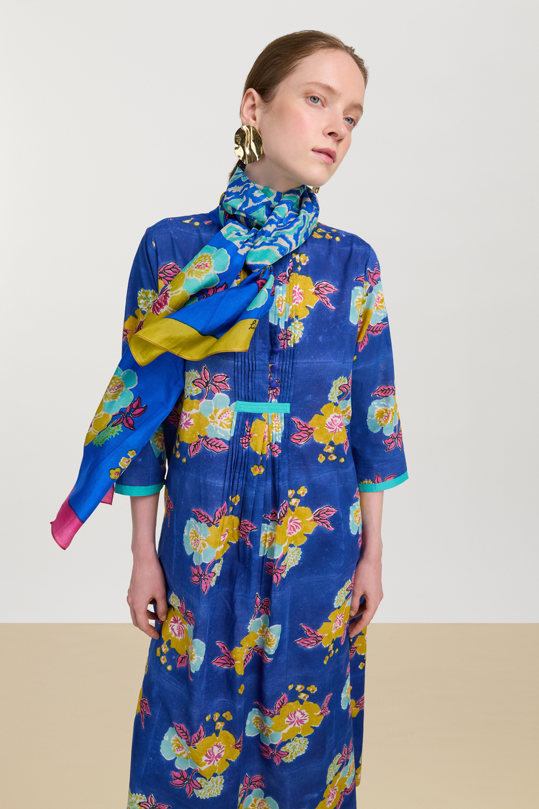 sciarpina seta 35x180--dandelion blue