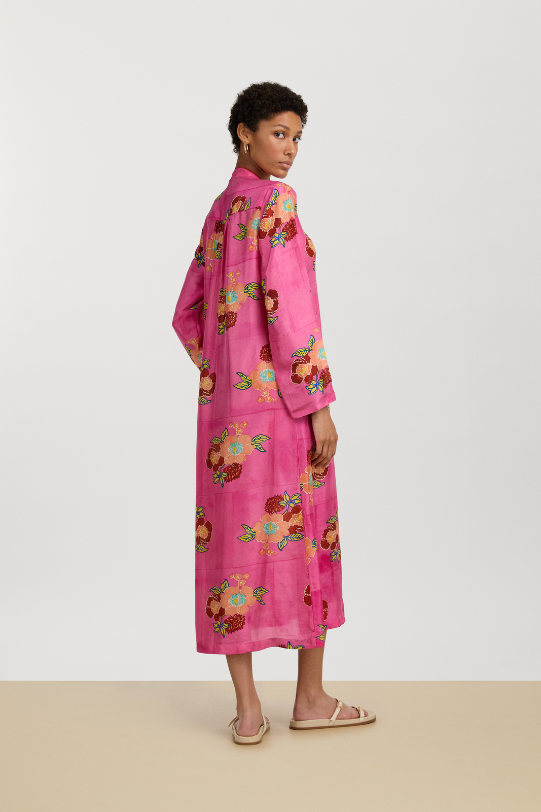 caftano radha--dandelion fuxia