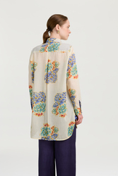 ube shirt--positano flower plumbago