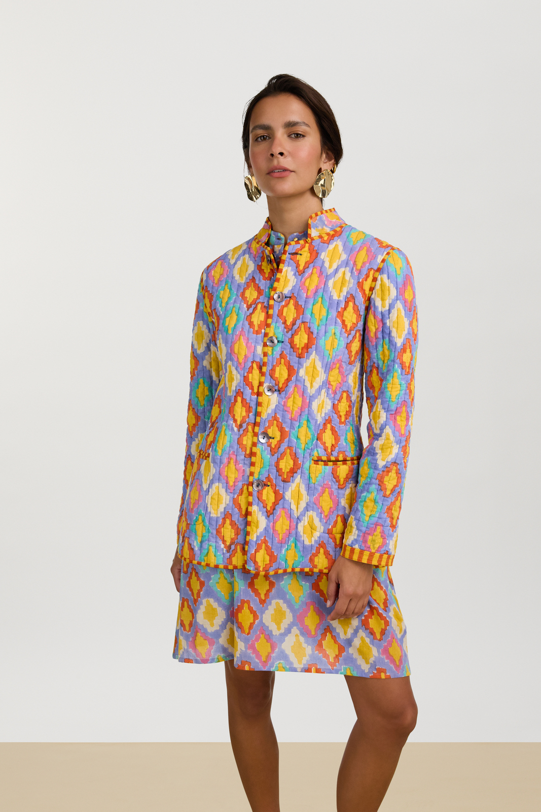 jhodpuri jacket--hima plumbago