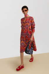 abito madhu--mathura ikat sugar red