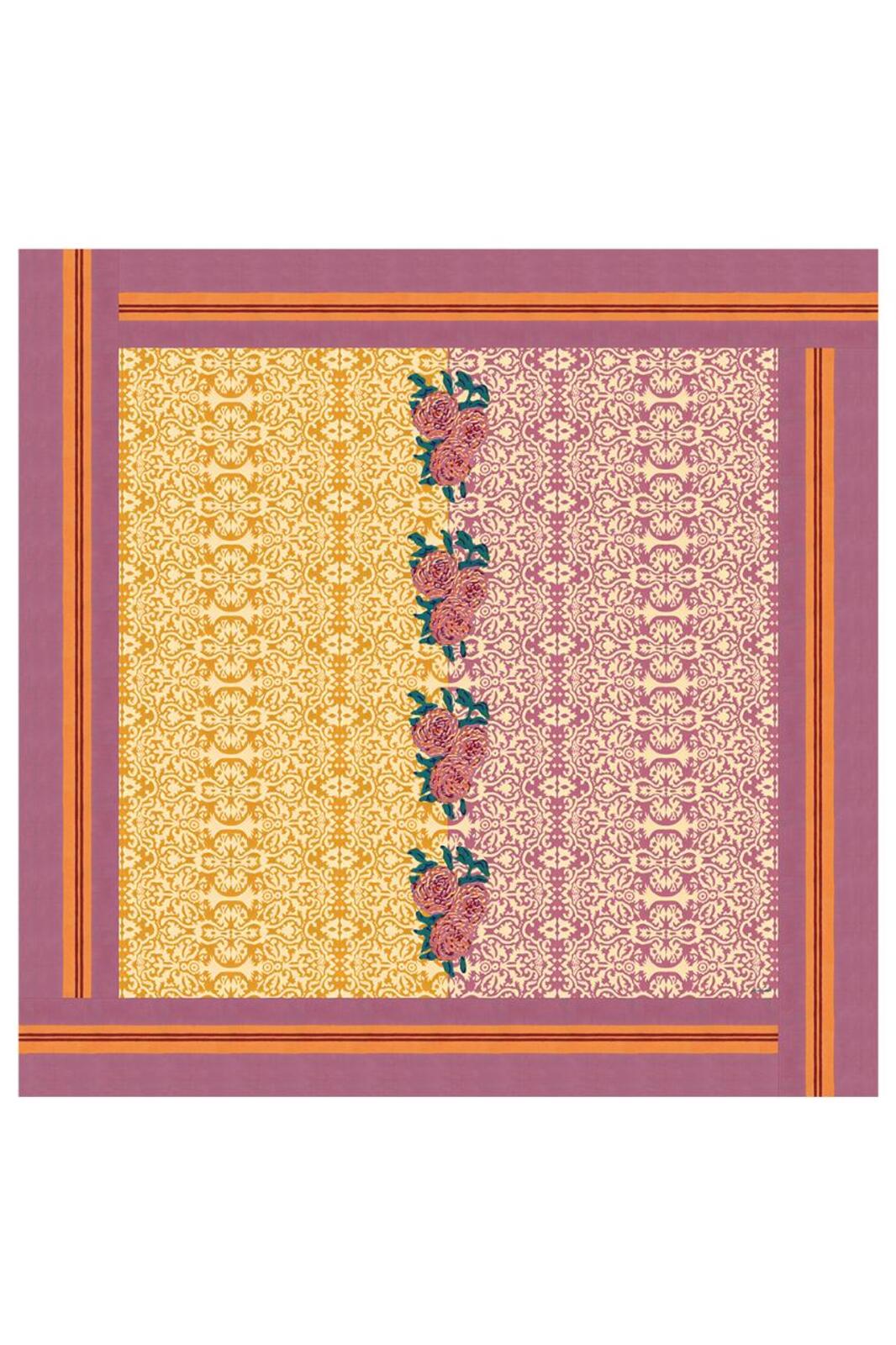 telo cotone 180x180cm--dam dam lilac gold