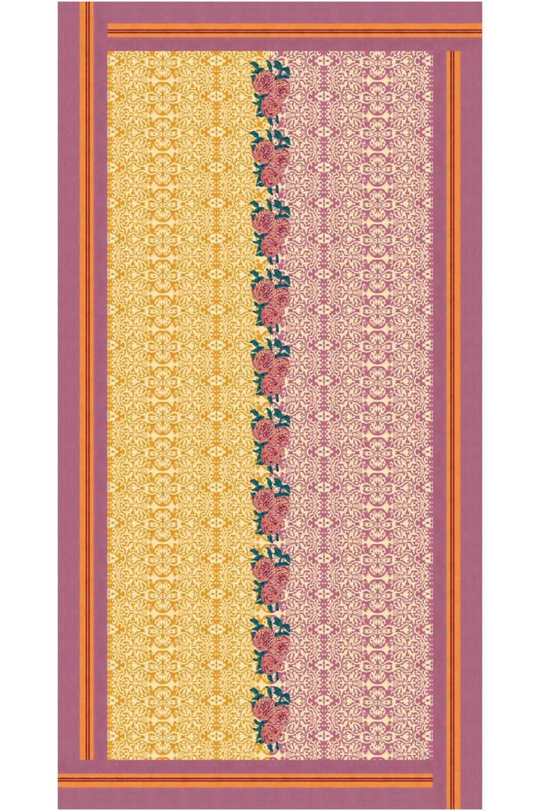 cotton cloth 180x350cm--dam dam lilac gold