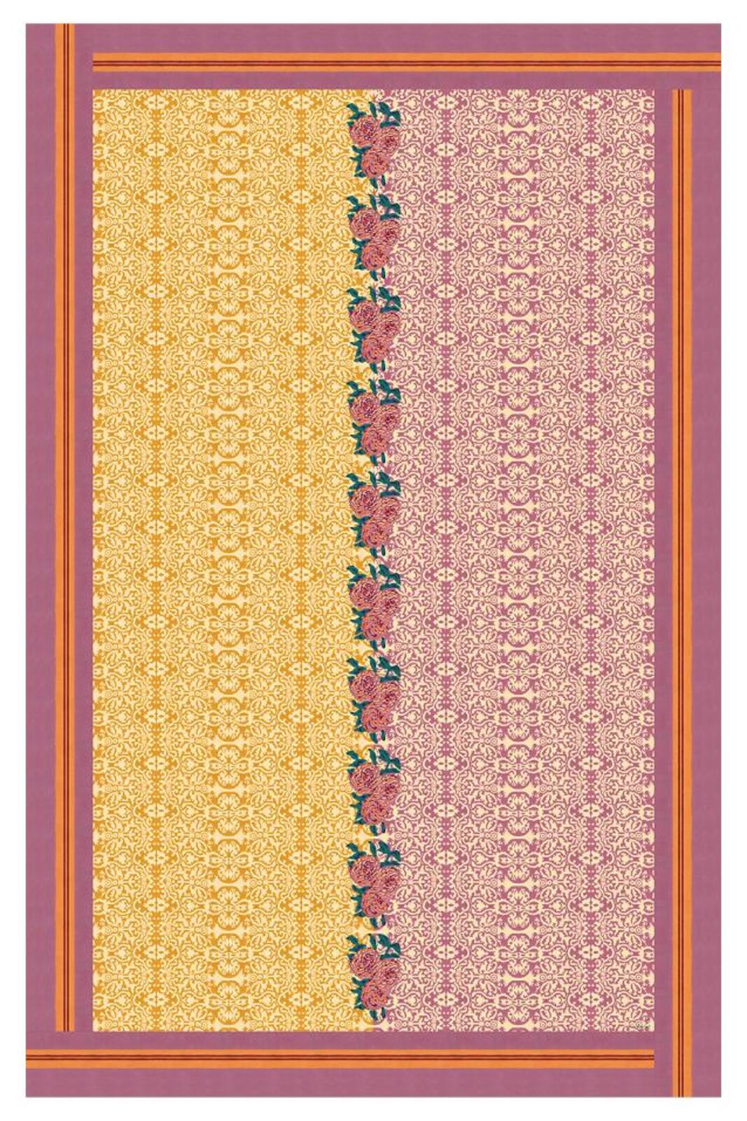telo cotone 220x350cm--dam dam lilac gold