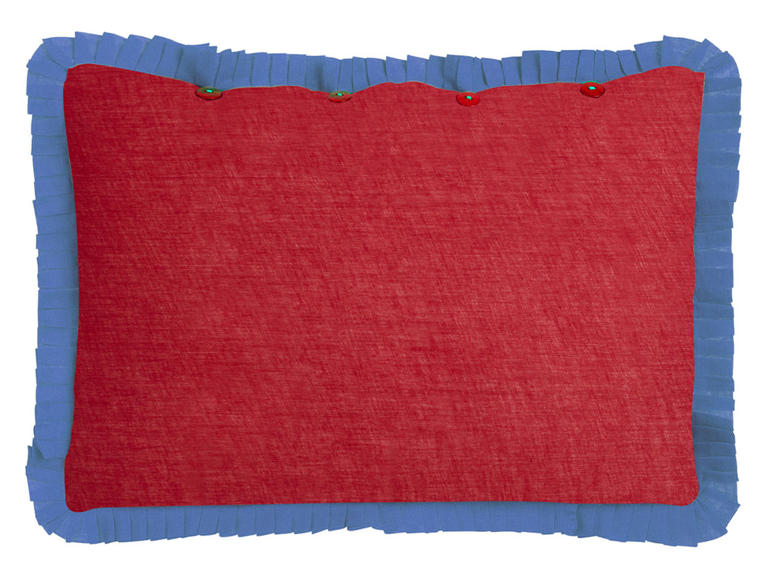 federa organza 35x50cm--cherry red pervinch